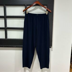 PLANET by Lauren G Pants Dark Navy Elastic Waist Jersey Sweatpants Size 1 Medium